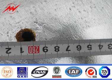 قطب فولادی گالوانیزه 69KV 45FT 2 Segements استاندارد NEA استاندارد فیلیپین