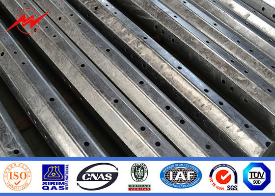 قطب برق الکتریکی با ولتاژ بالا با ولتاژ 11 متری گالوانیزه برای انتقال برق 220kv