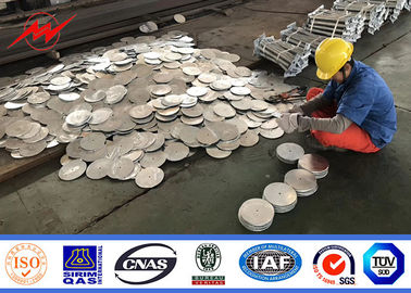 قطب فولادی گالوانیزه ISO 9m 10m با عملکرد عالی ضخامت های 2.75mm - 3mm