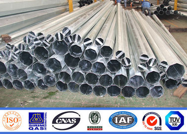 قطب قدرت فولاد با ارتفاع 12 متر Q345 ، قطب برقی گالوانیزه داغ قطب برقی