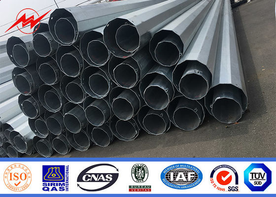 قطب توبولار فولادی با قدرت 10kv ~ 550kv برای پروژه خط انتقال