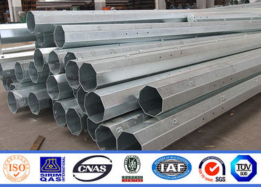 قطب قدرت فولاد با ارتفاع 12 متر Q345 ، قطب برقی گالوانیزه داغ قطب برقی