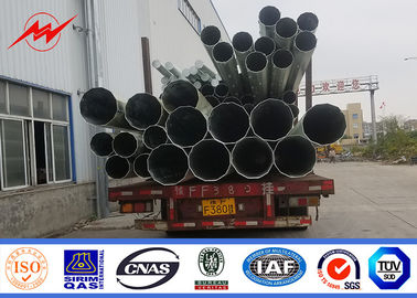6-18 متر قطب چراغ خیابان خورشیدی ، قطب فولادی لوله ای