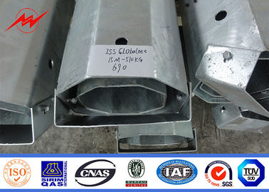 قطب لوله ای فولادی 11 متر 7.2 میلی متر 3.8 میلی متر 69 کیلوولت برای خط انتقال