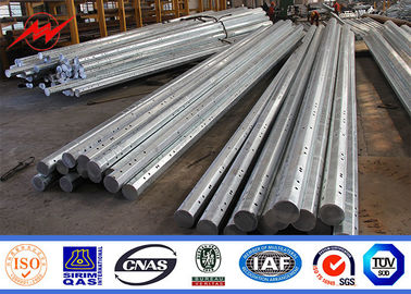 27.5m 60KN GR65 ابزار قدرت مواد قطبهای قدرت انتقال 45ft 50ft ارتفاع
