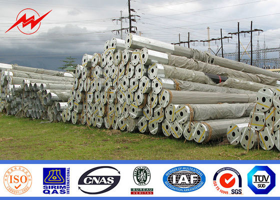 قطب برق فولاد هشت ضلعی برای خط توزیع برق 69KV