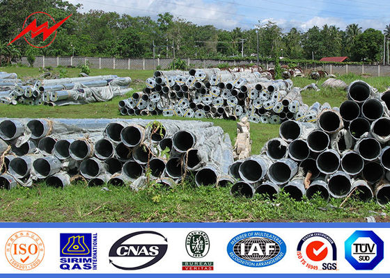 قطب برق فولاد هشت ضلعی برای خط توزیع برق 69KV