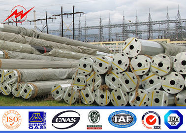 یک باند تجاری 69kv یکپارچه سبک تجاری گالوانیزه قطب فولادی 400 میلی متر طول قیر