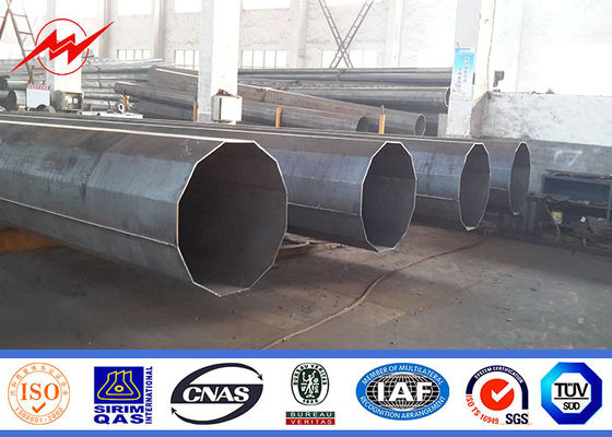 سرعت باد قطب فولادی گالوانیزه 12 متری ستونی 160 کیلومتر/ساعت 30 متر/ثانیه