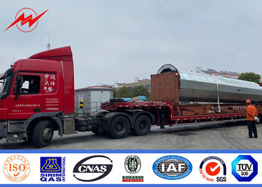 18 متر 22m 132kv دور قطب فلزی گالوانیزه گرم خط شیب برای خط انتقال
