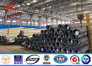 10m 14m 15m قطبهای فلزی گالوانیزه مستقیم دفن شده برای انتقال نیرو