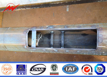 قطب برق فولادی گالوانیزه 8 متری 10 متری 12 متری با پوشش پودری پلی استر رنگی