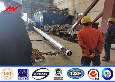 قطب برقی فلزی انتقال فولاد 15m 550 Dan 650 Dan 4mm / 5mm ضخامت