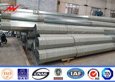 33kv 60ft قطب های تعلیق الکتریکی گرم غوطه ور شدن درمان سطح گالوانیزه