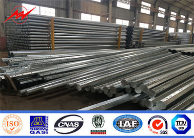 قطب خدمات برق OEM 10 متر ارتفاع 2.75 میلی متر ضخامت شکل هشت گوشه 1.5 متر براکت