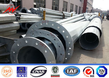 IP65 تابش گالوانیزه شدن فولاد قطب برق گرم غوطه 20 - 90ft 1-30mm