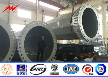 قطب های انتقال قدرت چند جانبه 90ft 100ft / قطب های توزیع برق ISO