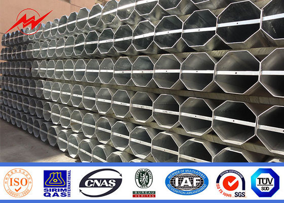 قطب برق 11kv 38kv گالوانیزه داغ هشت ضلعی