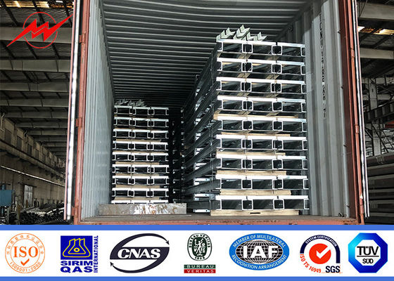 10m 400dan 650dan 800dan 355n / Mm2 قطب لوله فولادی
