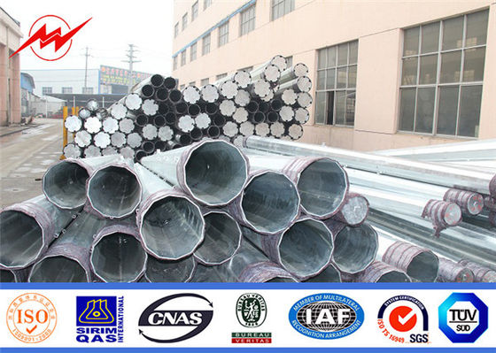 قطب چراغ خیابان Tubular Gi 66kv Transmission 460mpa