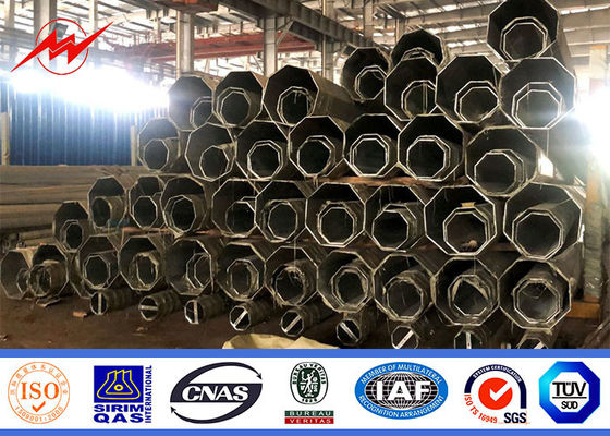 قطب های برق 12m 5KN برای خط توزیع برق با ظرفیت بار طراحی قوی