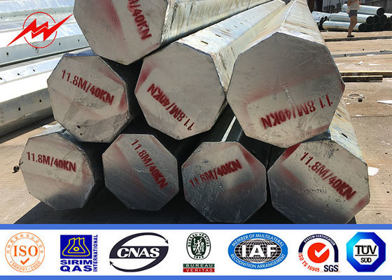 قطب قدرت 8m 16m آفریقا در خارج از خط برق قطب قدرت فولادی با حداقل عملکرد 500Mpa