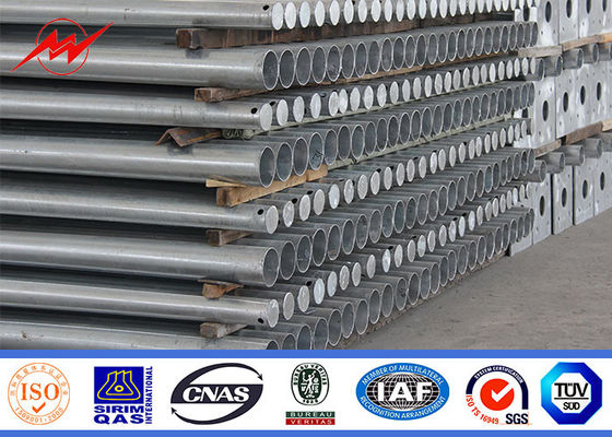 قطب چراغ خیابانی هشت ضلعی 5 متری تا 15 متری با بازوی خمیده دیا 60 میلی متر