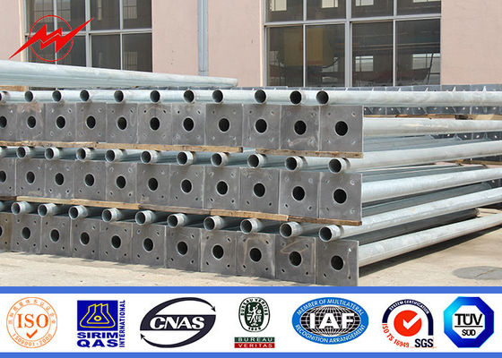 دور 5 متر 8 متر 9 متر Q235 قطب نور خیابان هشت ضلعی
