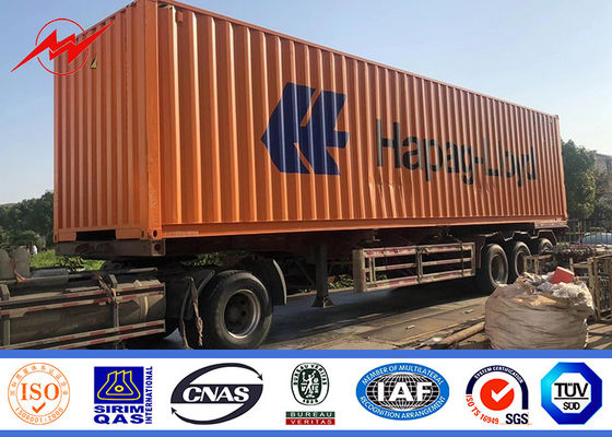 قطب فولادی لوله ای ASTM A572 GR50 15m 16m برای پروژه خط توزیع برق