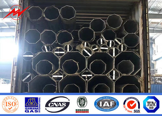 قطب برق فولاد گالوانیزه 15 متر 1200 دان 2000dan برای خط توزیع خارج