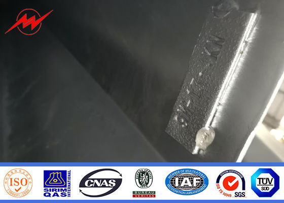 قطب گالوانیزه گرم مخروطی 14 متر 1600 با بازوی ضربدری 2.5 متری