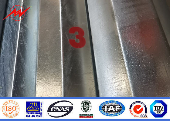 S355JR فولاد لوله ای قطب گالوانیزه انتقال برق توزیع برق