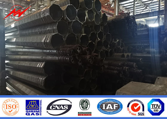 S355JR فولاد لوله ای قطب گالوانیزه انتقال برق توزیع برق