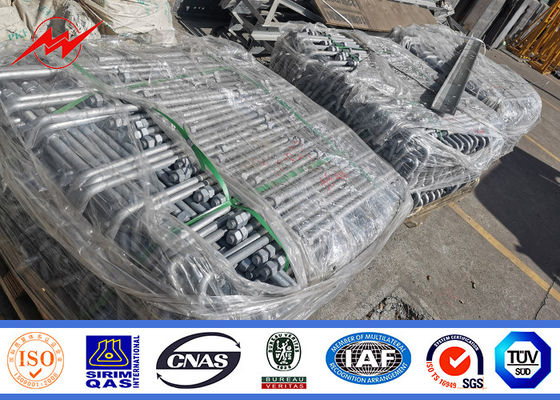 69kv 60ft 65ft 70ft فولاد Utility Poles توزیع گالوانیزه سنتی