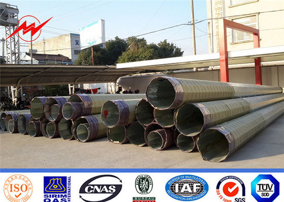 قطب انتقال برق گالوانیزه 220 کیلو ولت ، قطب لوله ای فولادی برقی