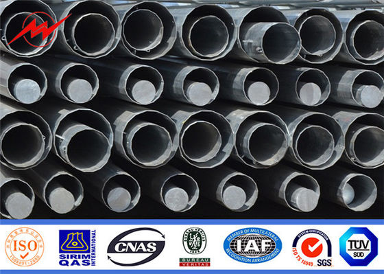 ISO9001 آلیاژ فولاد الکتریکی لوله ای برج قطب گالوانیزه خط انتقال برق