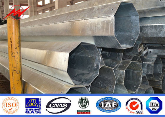 پایه های برق 11kv Utility Hot Dip Galvanized Octagonal