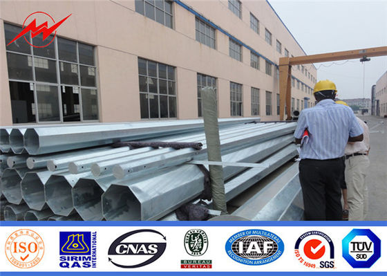 قدرت چند ضلعی 35ft 86um قطب فولاد گالوانیزه