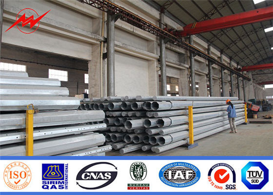 قدرت چند ضلعی 35ft 86um قطب فولاد گالوانیزه