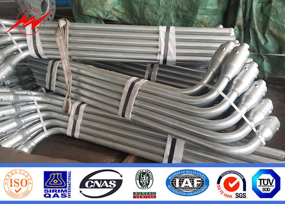 شمعدان های خورشیدی قطب چراغ خیابانی هشت گوشه ای Q235 Q345 7m 8m 9m قطب لامپ فولادی