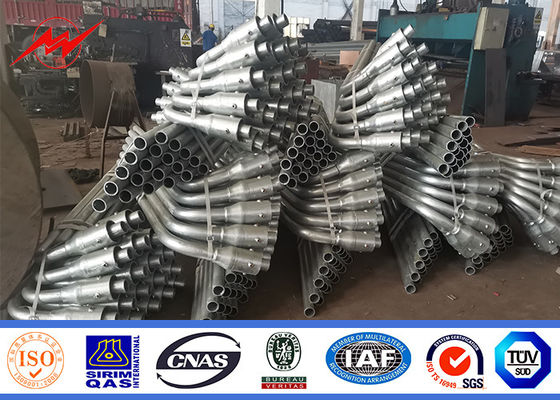 قطب برق فولادی 12 M Conoid 15 سال گارانتی برای چراغ خیابان