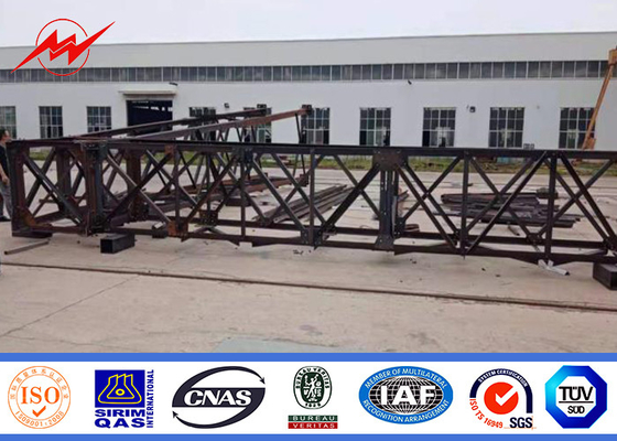 پایه چراغ خیابانی 220KV ASTM A123 گالوانیزه پایه چراغ خیابانی 10 متری