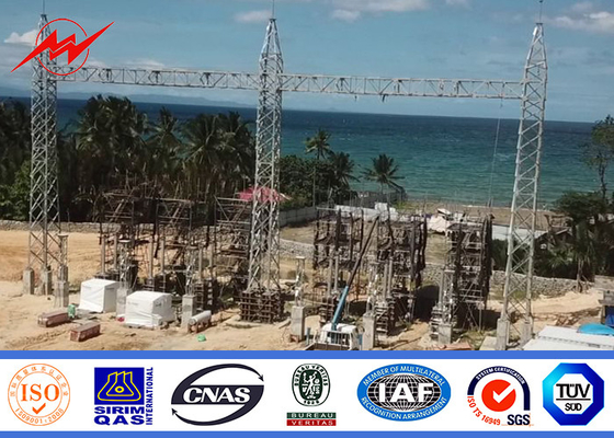 برج تک قطبی 110kv 230kv برای پروژه خط انتقال