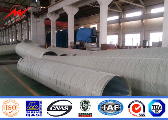 قطب های قدرت فولاد گالوانیزه گرم 10kv - 550kv 300-1000kg بار طراحی