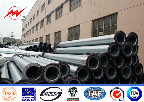 برق شهری هشت ضلعی قطب فولاد گالوانیزه 12 متری 600 دان Gr65
