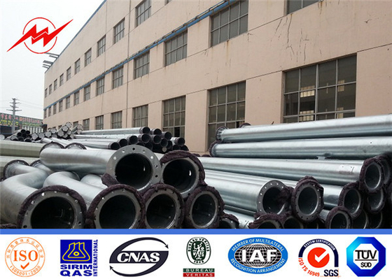 برق شهری هشت ضلعی قطب فولاد گالوانیزه 12 متری 600 دان Gr65