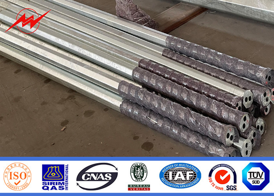 قطب فولادی توزیع گالوانیزه 30FT 9150mm ضخامت 3.0mm