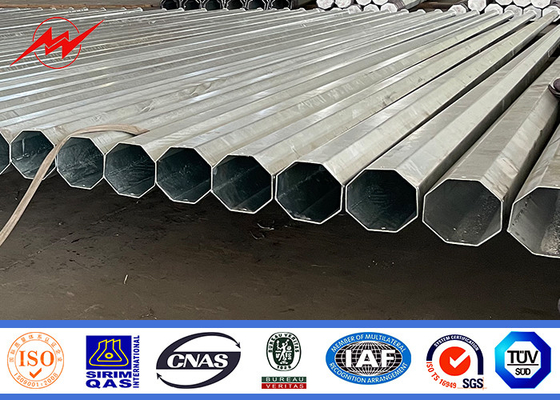 استفاده از فیبر نوری کانگو قطب های فولادی گالوانیزه 8m 11m 12m 10KN 20KN