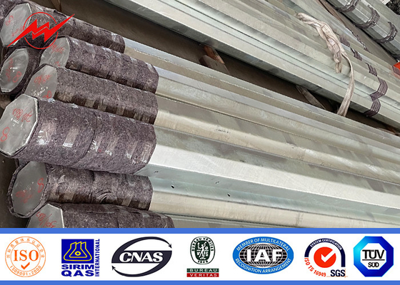 15KV 500KGF بار هشت ضلعی برق برق گالوانیزه داغ 25FT-45FT