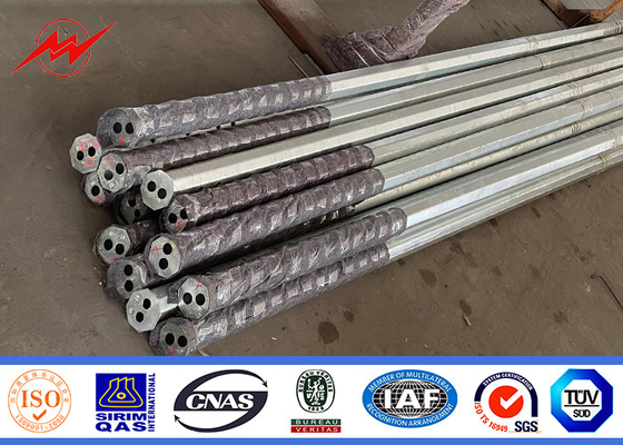 قطب برق برای توزیع برق مواد شکل چند گوشه ای 20W-400W قدرت لامپ